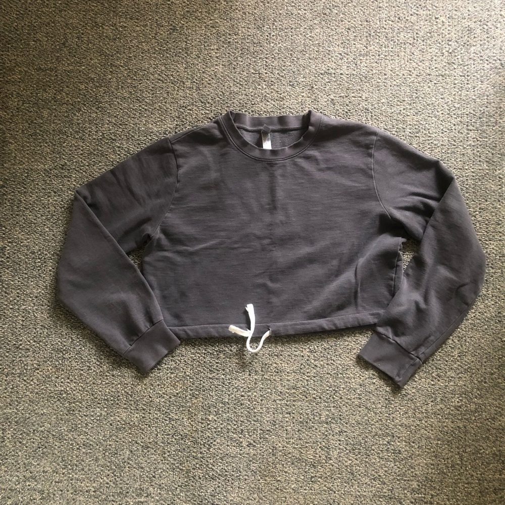 Y2K vintage American Apparel cropped sweatshirt Sz s